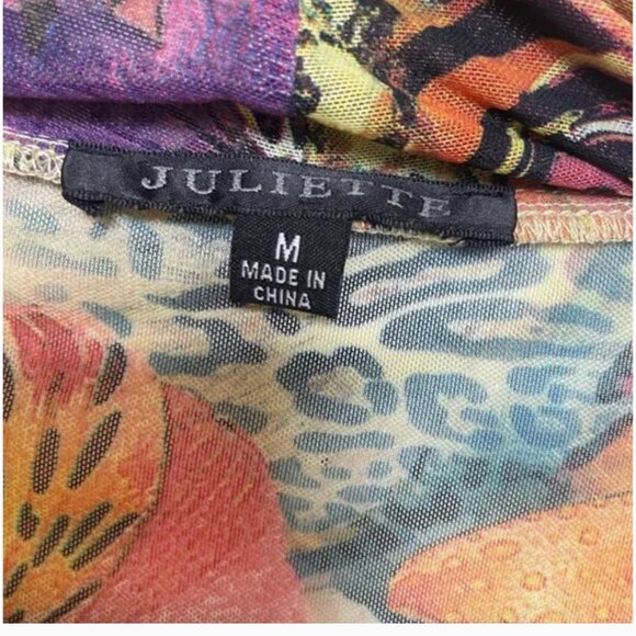 ⭐️ Cowl Neck Floral Drop Tie Hipster Hippie Glam Chic Party Elegant Blouse Top - Picture 4 of 5